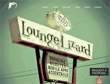 Tablet Screenshot of loungelizard.com